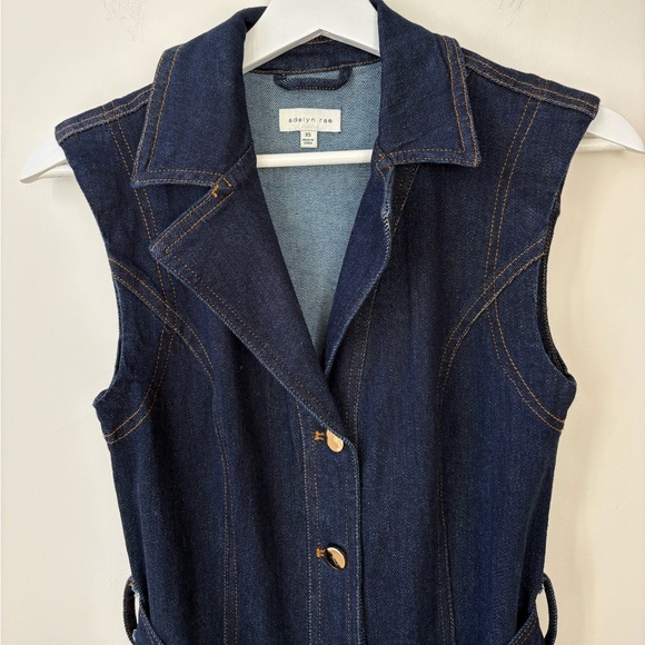 Adelyn Rae Navy Sleeveless Midi Dress - Picture 7 of 16